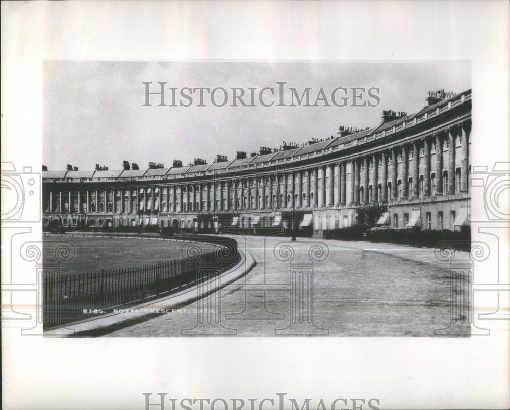 1958 Royal Crescent Bath England - Historic Images