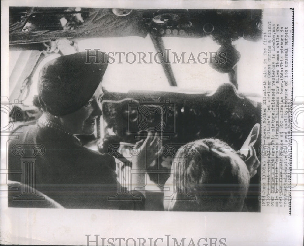 1952 Queen Mother Elizabeth Pilot Seat Cont - Historic Images