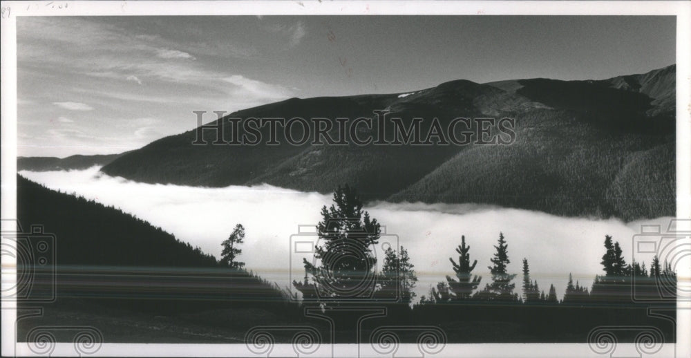1986 Clouds fog valley Empire Colorado Bert - Historic Images