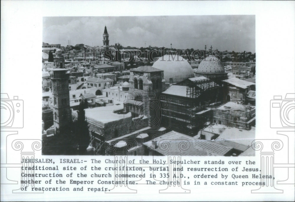 1980 Church Holy Sepulcher site crucifixion - Historic Images