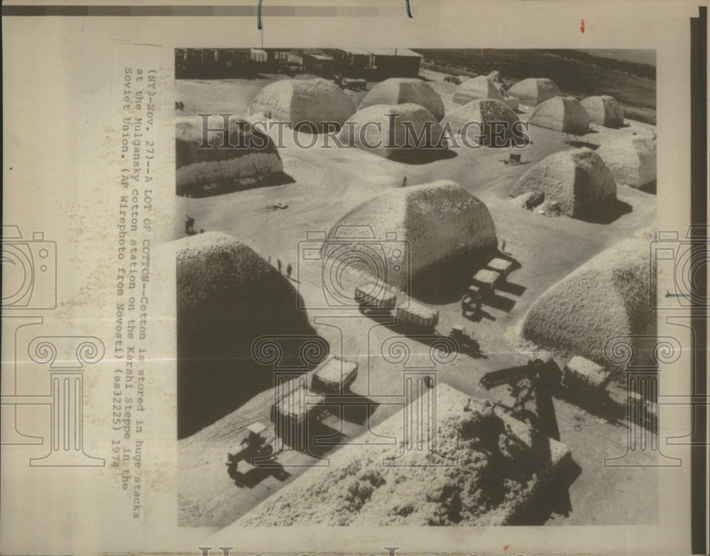 1974 Mulgansky Cotton Station Soviet Union-Historic Images