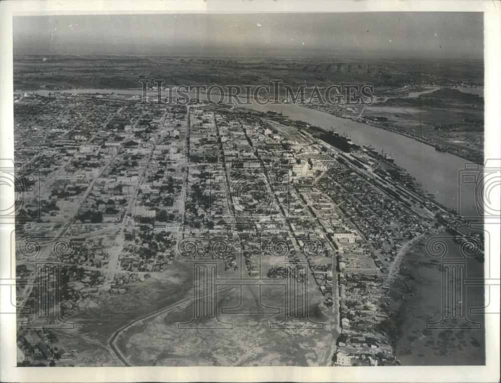 1933 Press Photo Tampico Hurricane Damage Aerial View - RSA33757-Historic Images