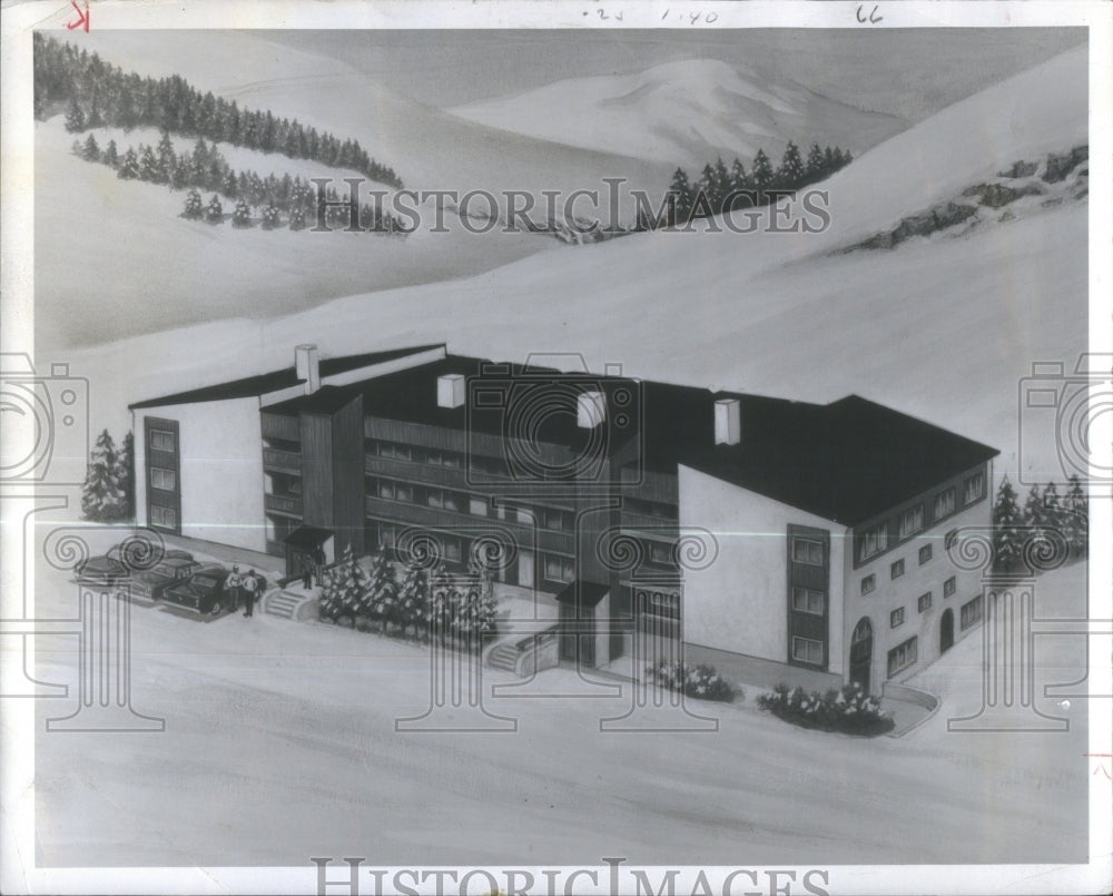 1970 Press Photo Mount Werner Ski Area Steamboat apartm- RSA34039 - Historic Images