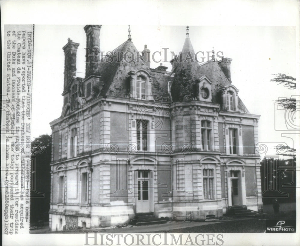 1937 Chateau De Froide Duke Windsor Residen - Historic Images