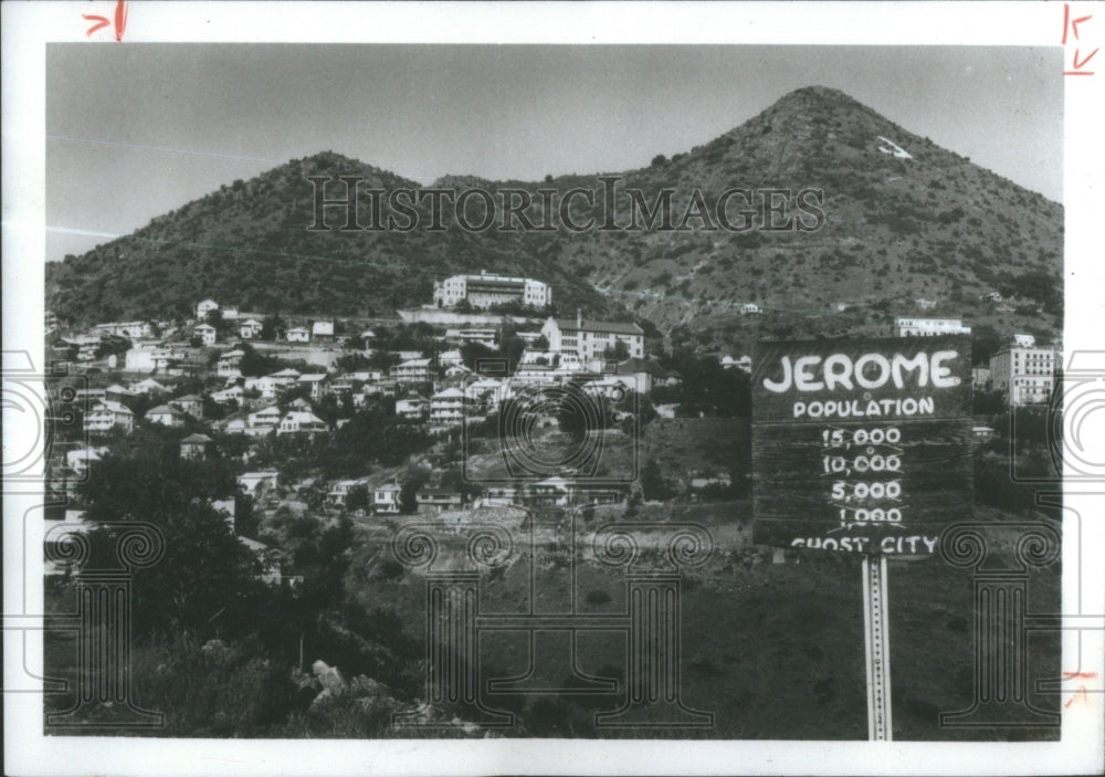 1978 Ghost Town Jerome AZ 300 Residents Sta - Historic Images