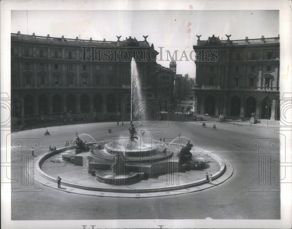 1949 Fountain Naiads Piazza Dell &#39;Esedra Ro - Historic Images