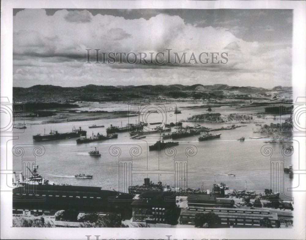 1950 Ships At Balboa Harbor, Pacific Termin - Historic Images