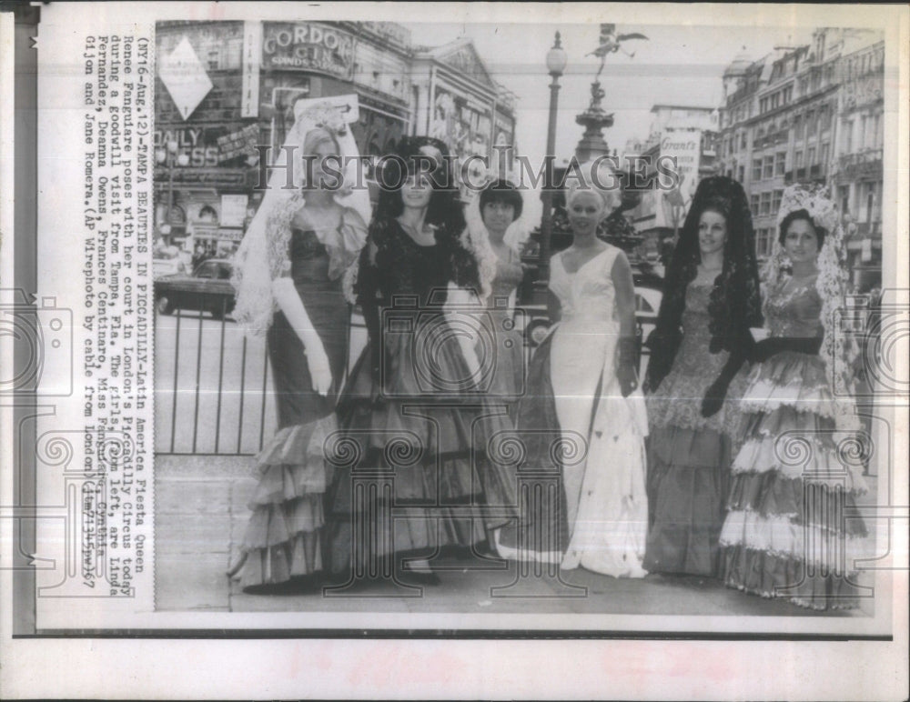 1967 Latin America Fiesta Queen &amp; Court Pic-Historic Images