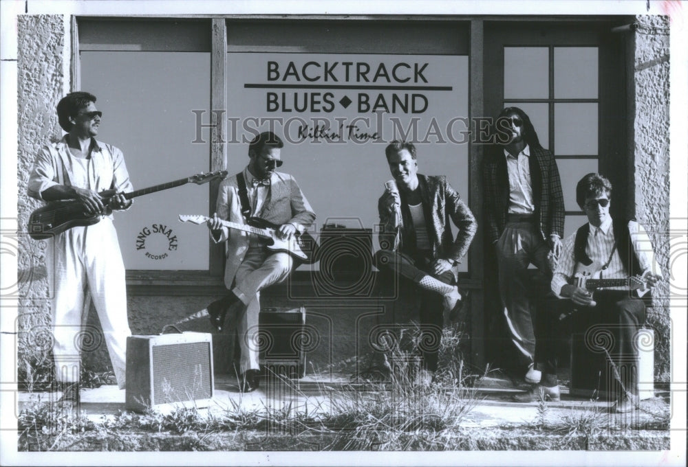 1990 Back Track Blues Band Music American - Historic Images