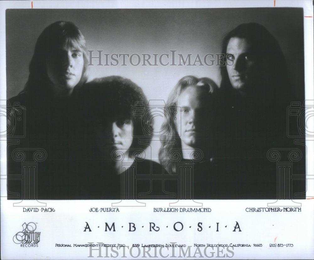 1976 Press Photo Ambrosia American Rock Band Musicians - Historic Images