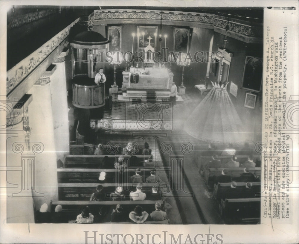 1949 Moscow Church Reverend Control - Historic Images