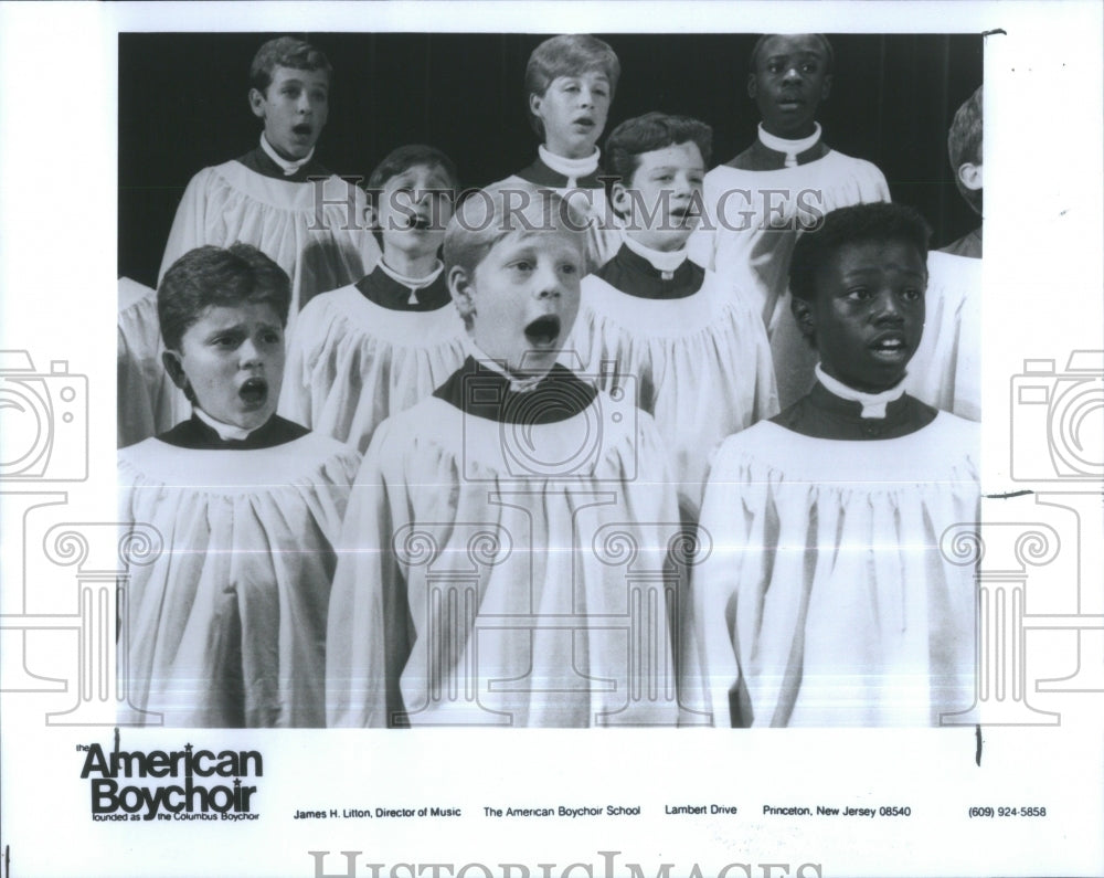 1989 Press Photo American Boychoir School Musical Group- RSA35611 - Historic Images