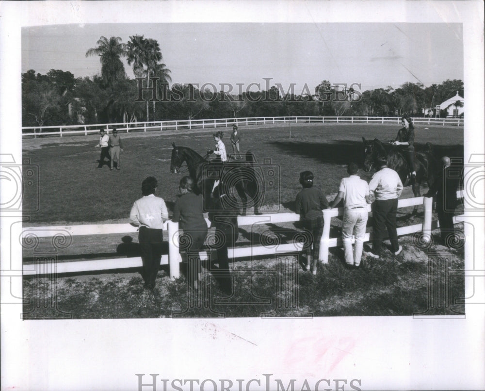 1964 People Getting Horse Riding Lessions-Historic Images