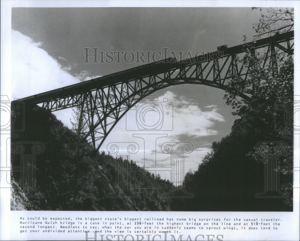 Press Photo Hurricane Gulch Railroad Bridge/Alaska- RSA36167 - Historic Images