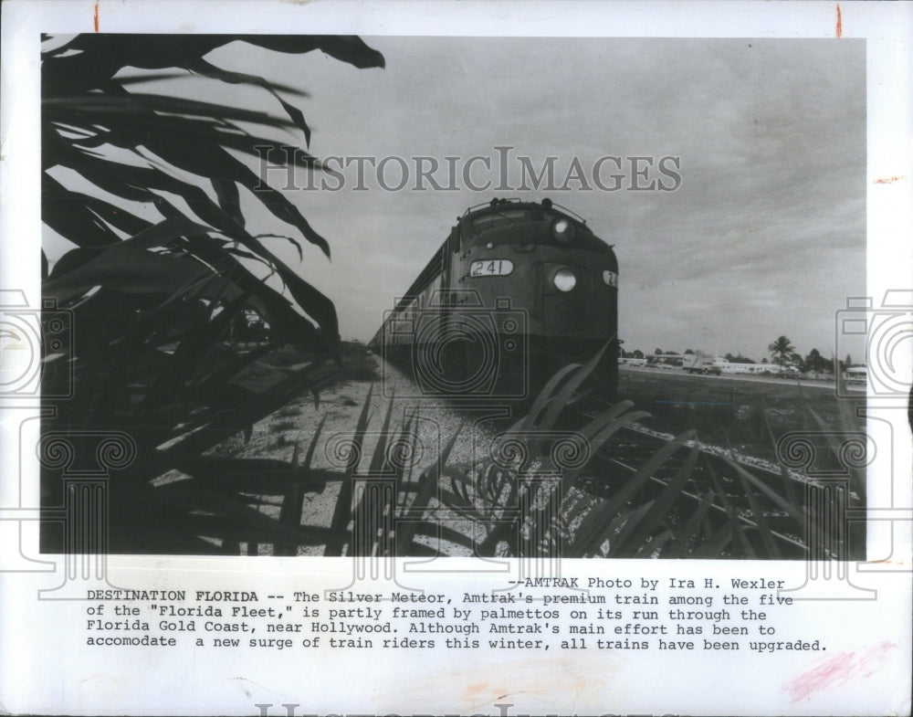 1976 Press Photo Silver Meteor Amtrak Florida Fleet- RSA36287 - Historic Images