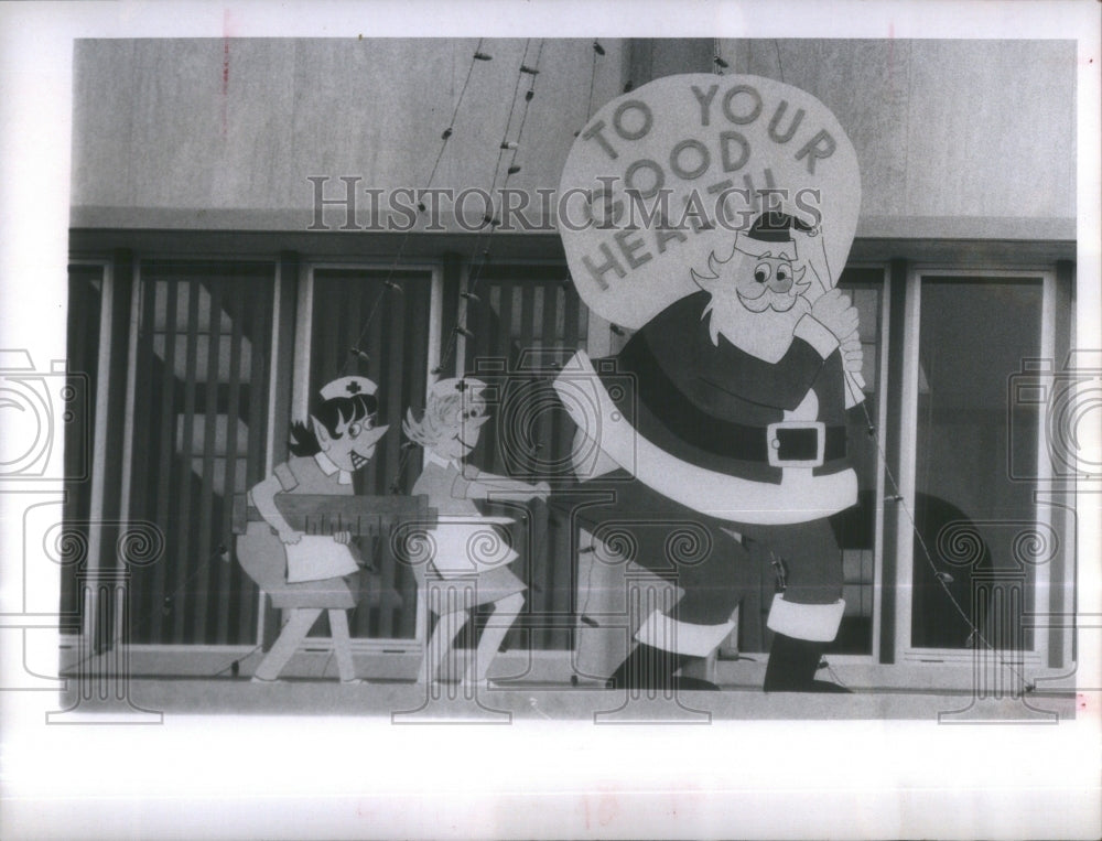 1969 Health Department Santa Claus Viruses-Historic Images