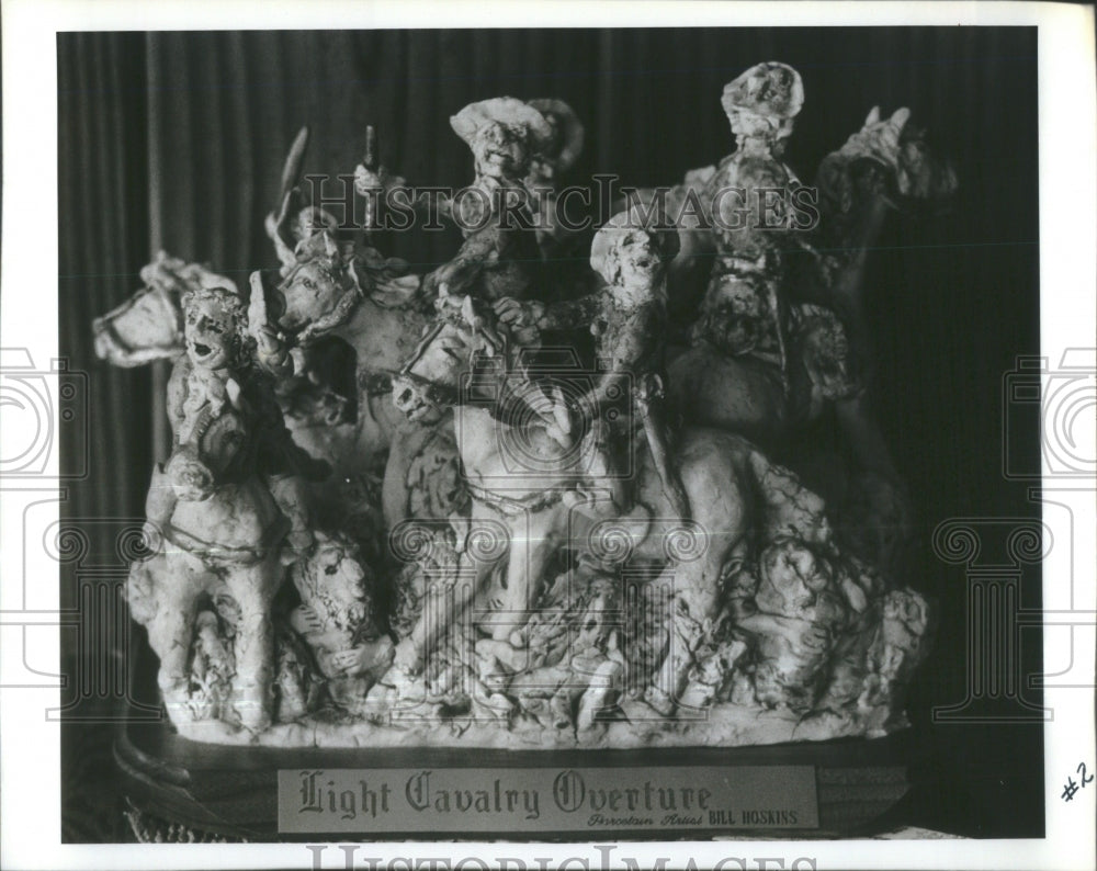 1982 Light Cavalry Overture sculpture Bill - Historic Images