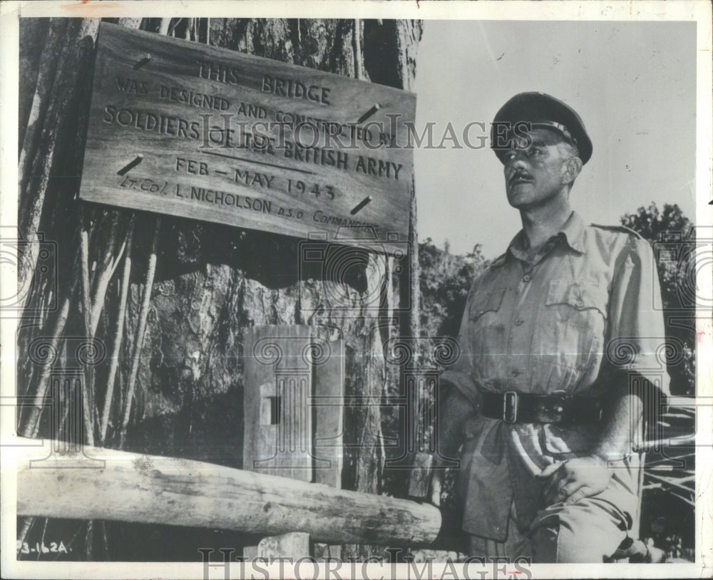 1983 Alec Guinness Bridge Over The River Kw - Historic Images