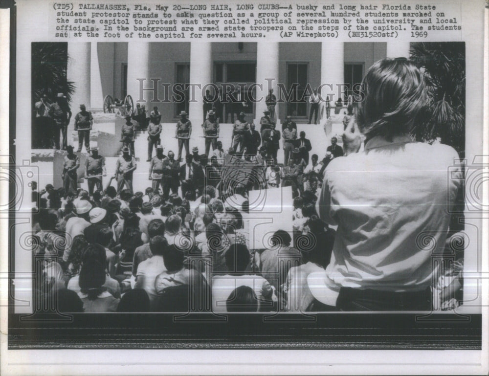 1969 Florida State University Student Prote - Historic Images