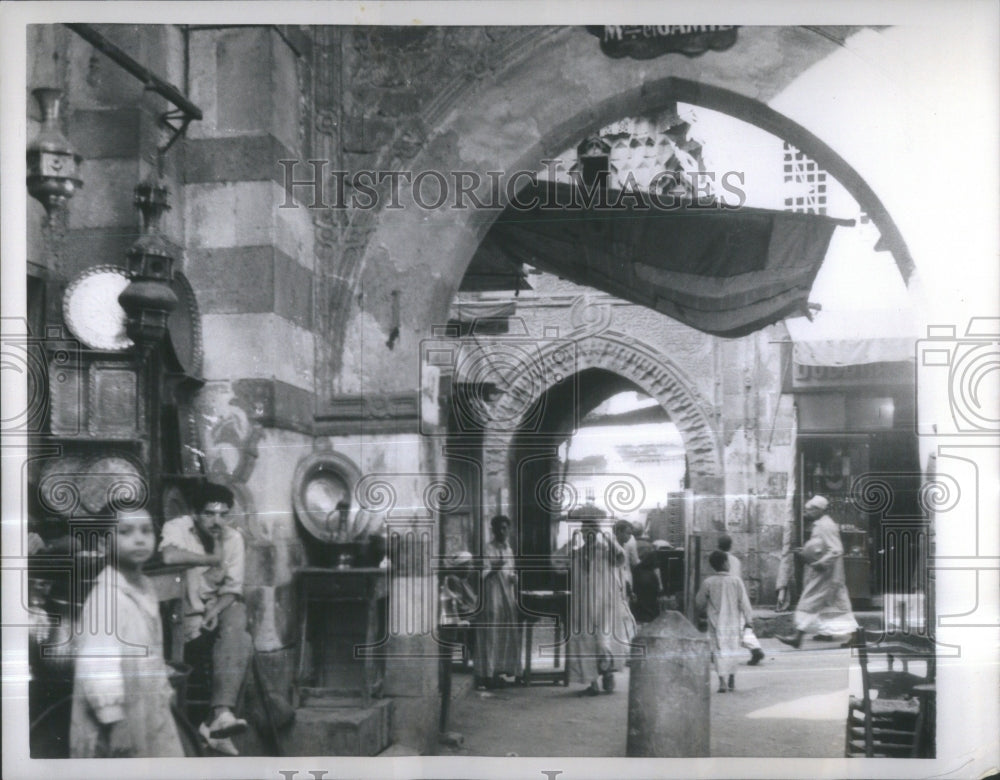 1957, Cairo Egypt Bazaar Quarter- RSA36975 - Historic Images