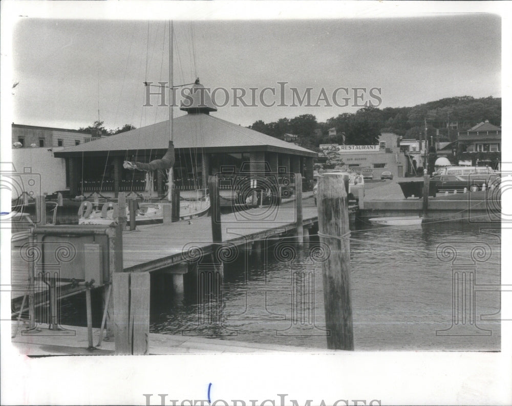 1977  pier Harbor springs Michlgen - Historic Images