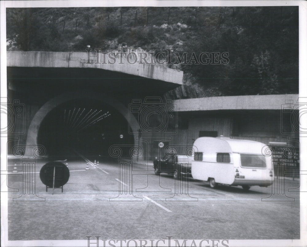 1969 Mount Blanc tunnel France masterpiece - Historic Images