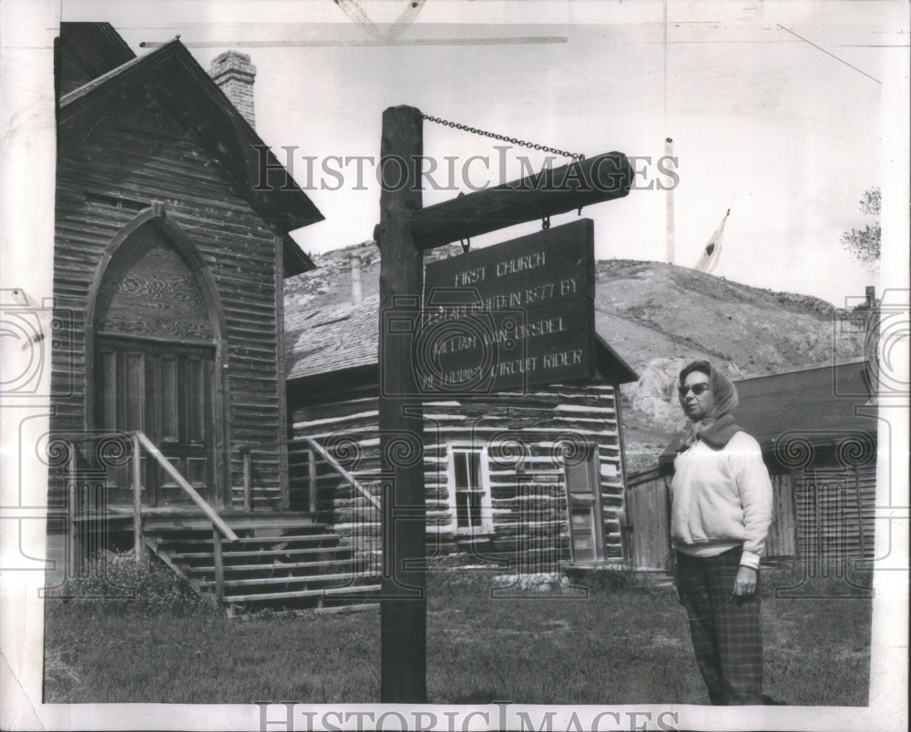 1962 Montana Church Methodist rider America - Historic Images