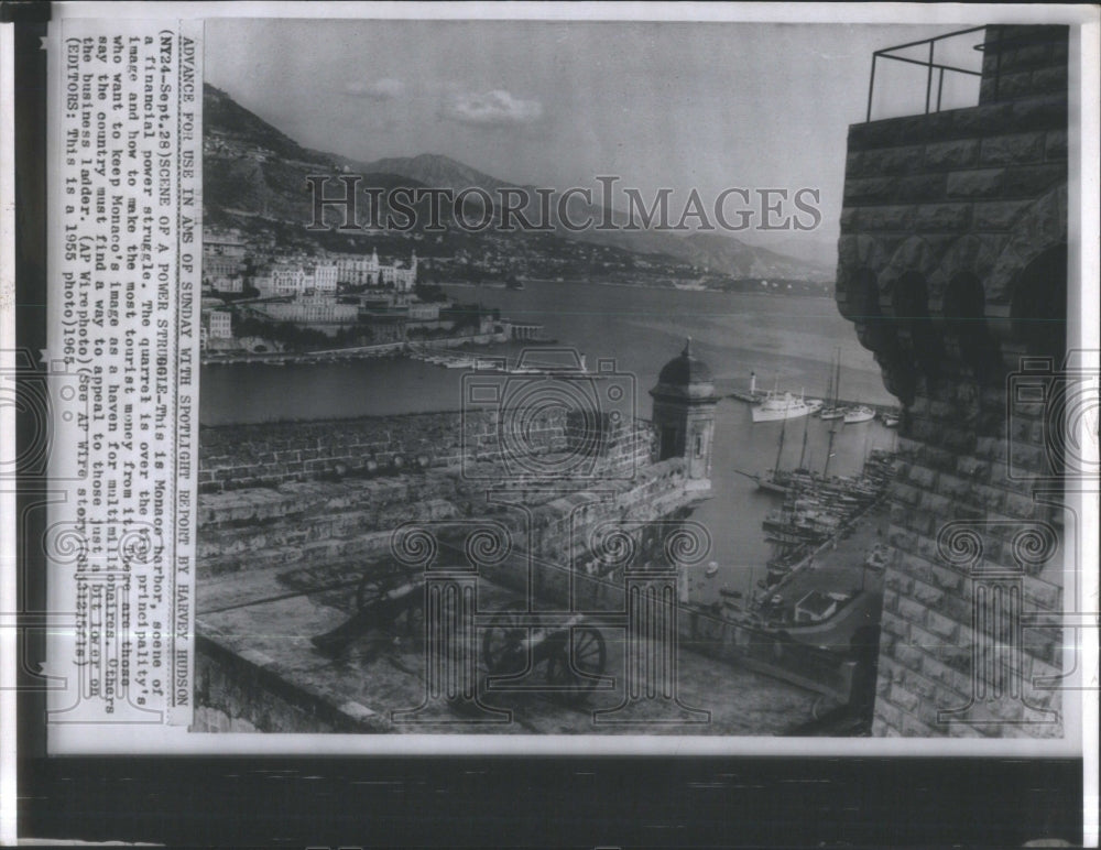 1965 Monaco harbor financial power ladder - Historic Images