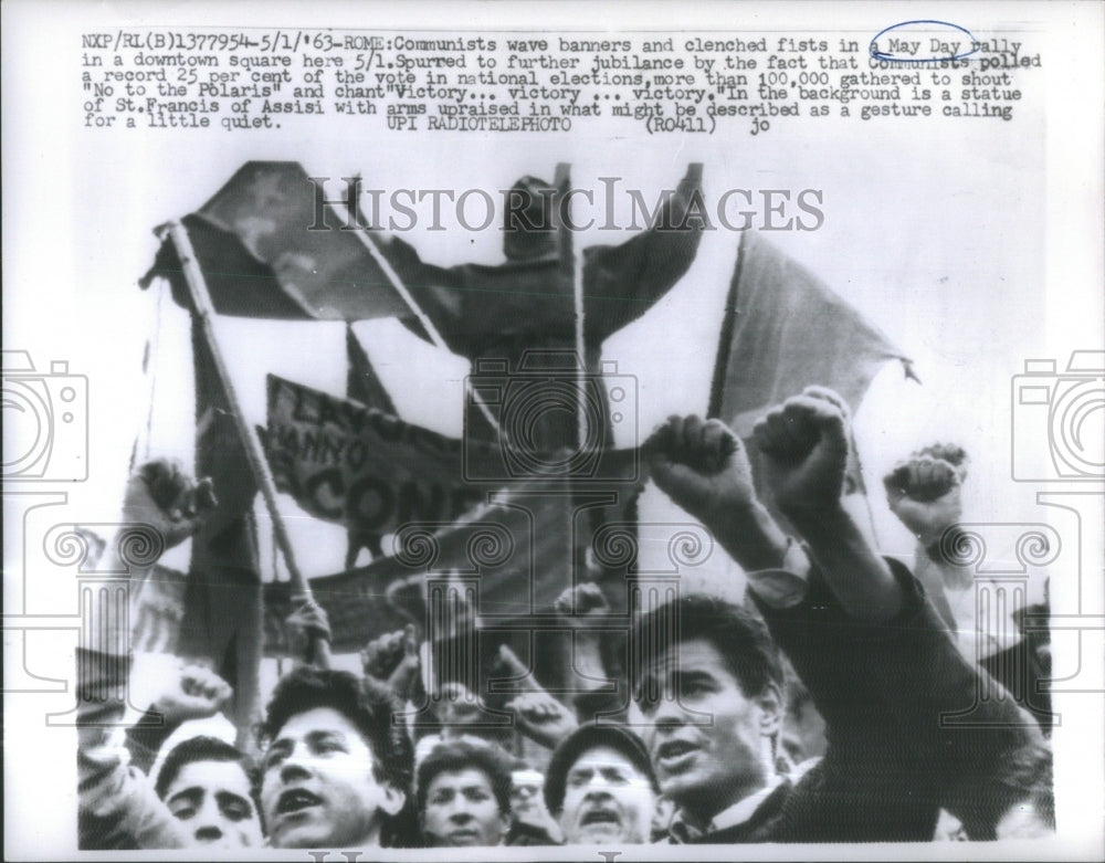 1963 May Day Pally Communists Protests Work-Historic Images