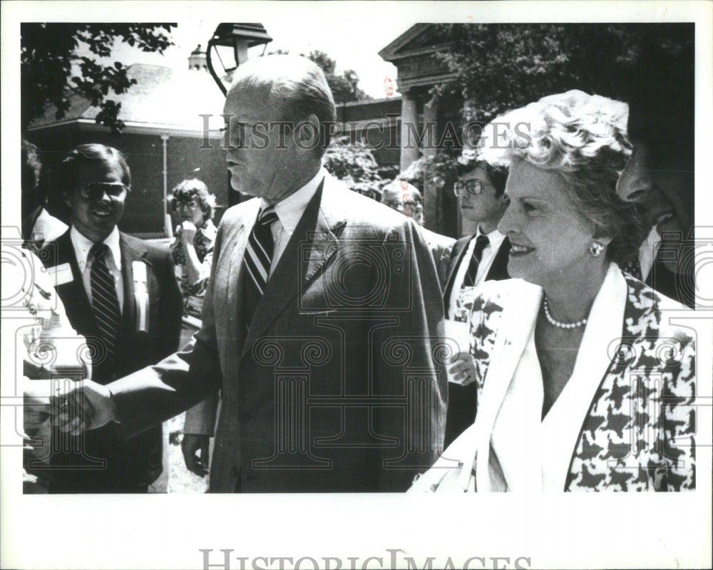 1980 U.S. President Gerald R. Ford &amp; Wife - Historic Images