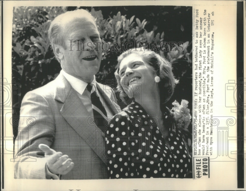 1975 Betty Ford First Lady Answer Possible - Historic Images