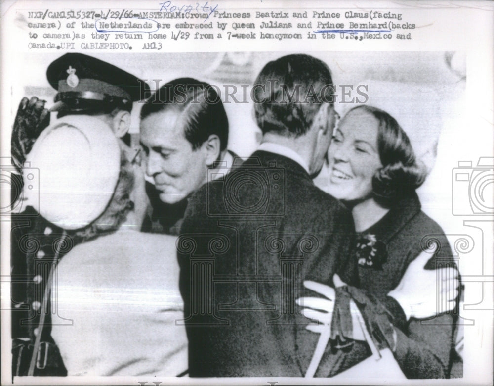 1966 Press Photo Princess Beatrix Prince Claus Juliana- RSA37615 - Historic Images