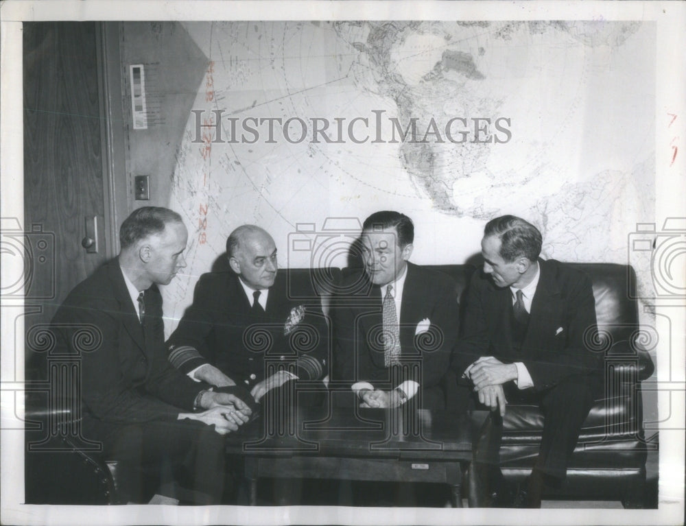 1953 Press Photo Ambassador lodge Richard Winslow John- RSA37889 - Historic Images