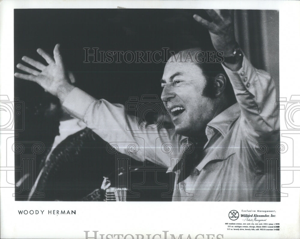 1973 Press Photo Woody Herman Jazz Clarinetist- RSA37945- Historic Images