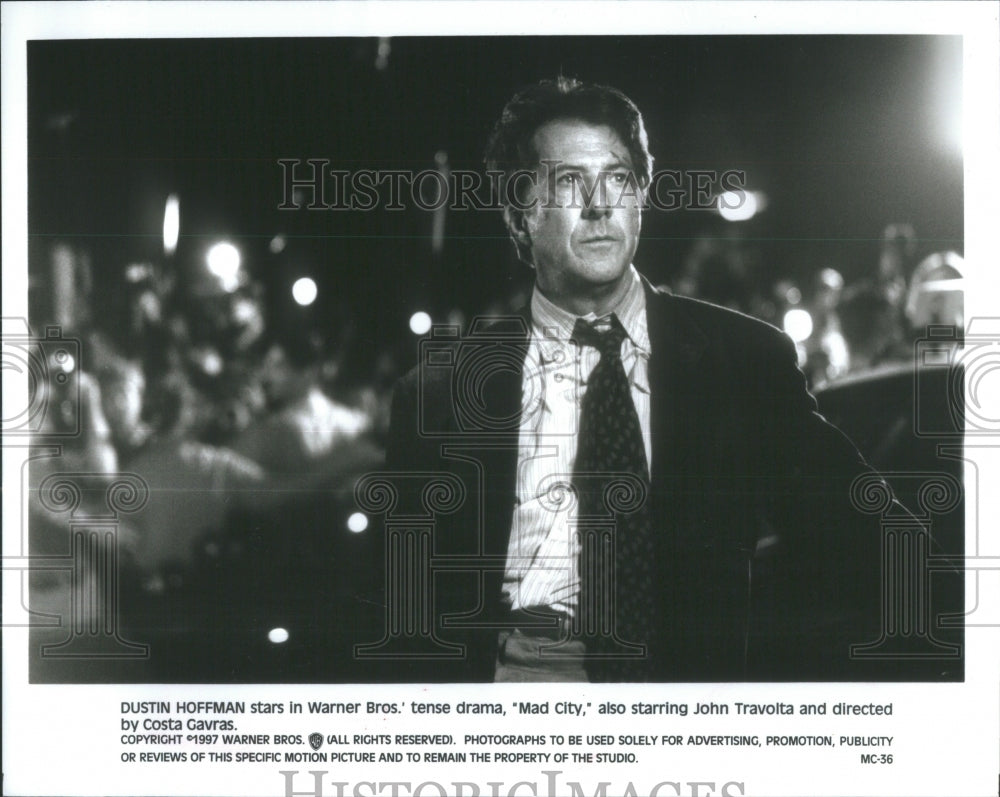 1997 Press Photo Dustin Hoffman stars Mad City- RSA37995 - Historic Images