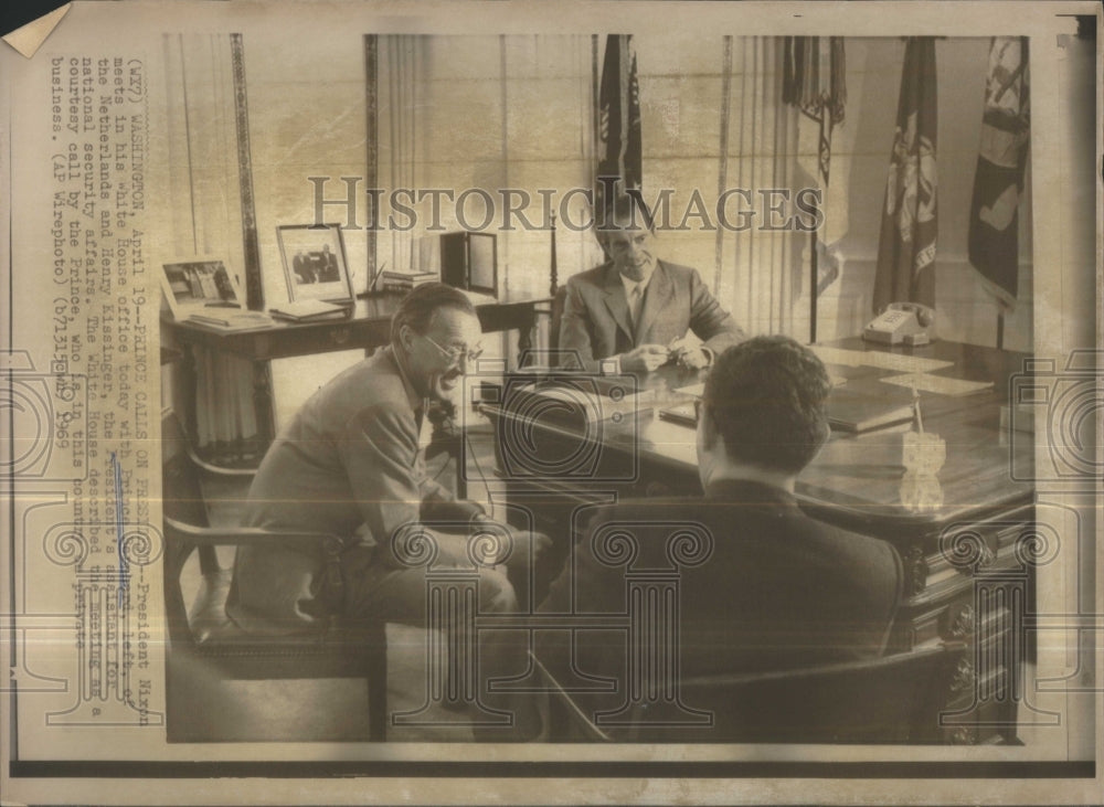 1969 President Nixon meets Prince Bernhard - Historic Images