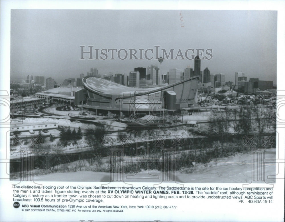 1988 Olympic Scotiabank Saddledome Canada - Historic Images