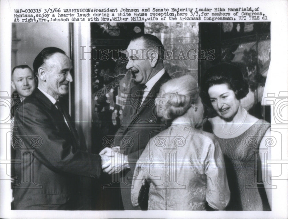 1966 President Johnson Senate Majority Lead - Historic Images