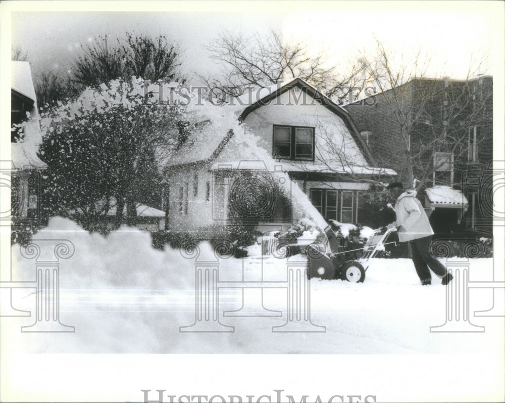 Press Photo Snow Blower - Historic Images