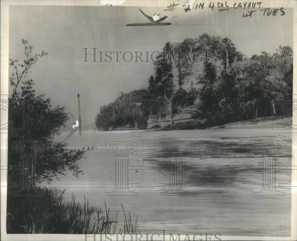 1938 Press Photo starved rock Illinois named Indian leg- RSA39091 - Historic Images