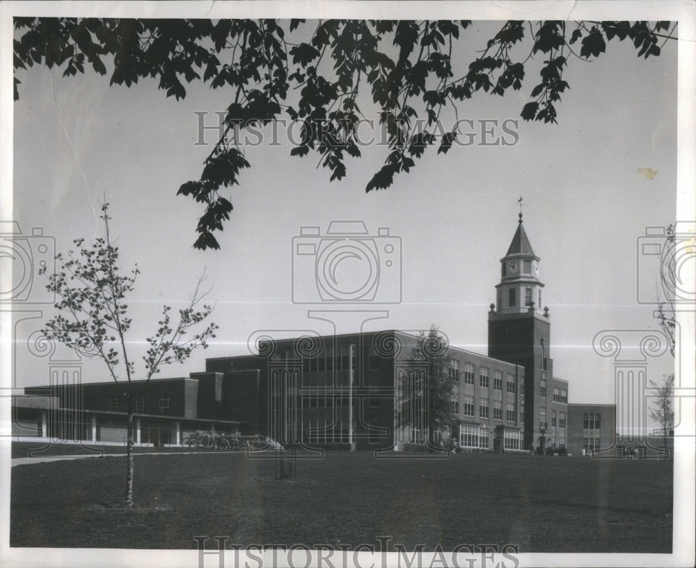 1953 Press Photo view building Southern Illinois Univer- RSA39181 - Historic Images