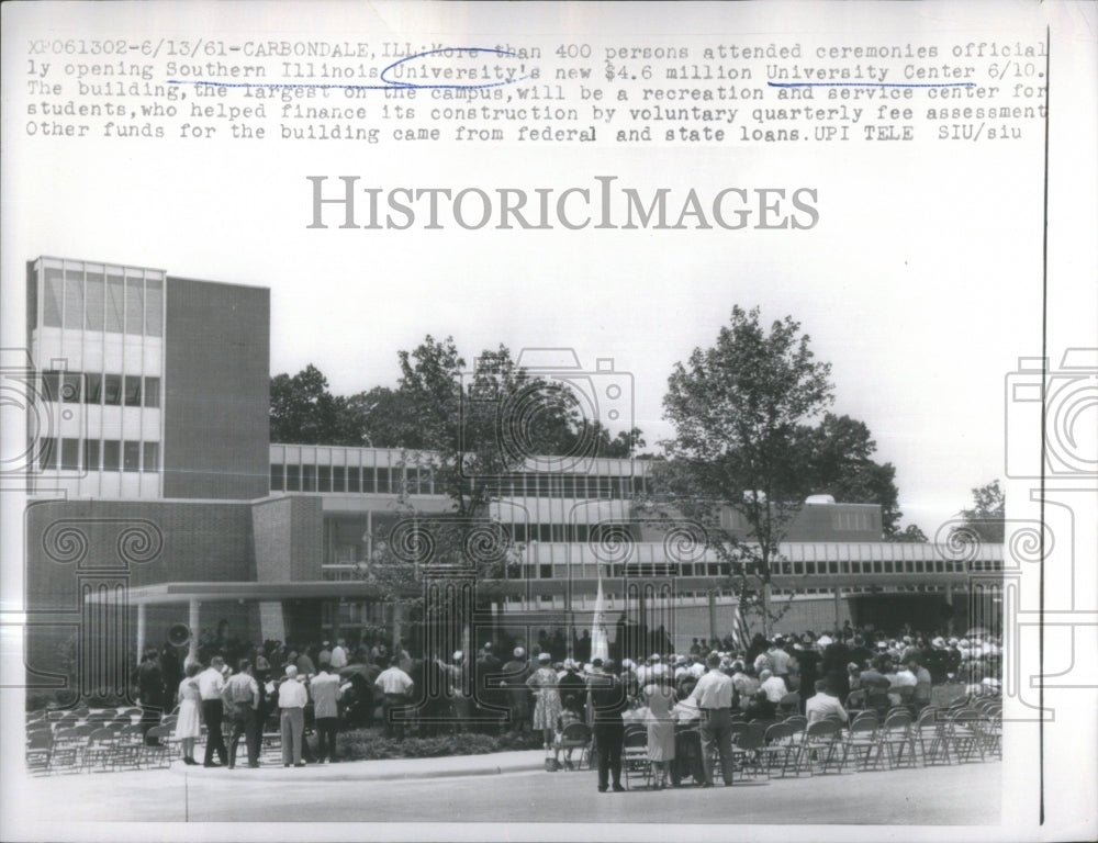 1961 SIU Opens University Center - Historic Images