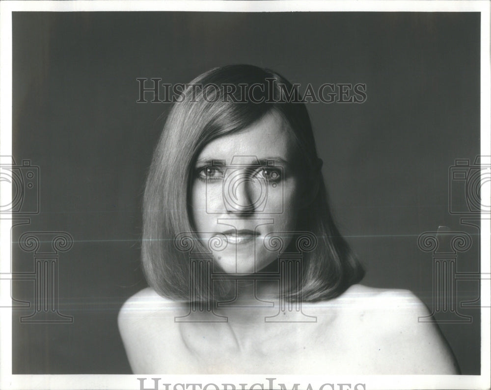 1980 Press Photo Model Frankie Welfeld Short Hairstyle - Historic Images