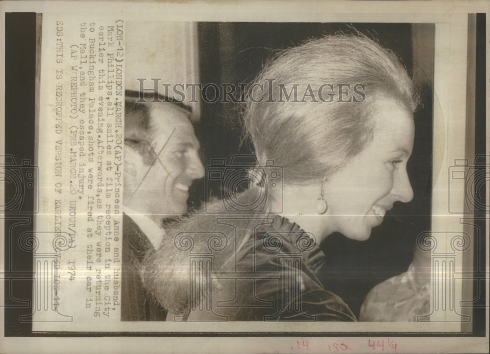 1974 Princess Anne Husband London Film Show - Historic Images