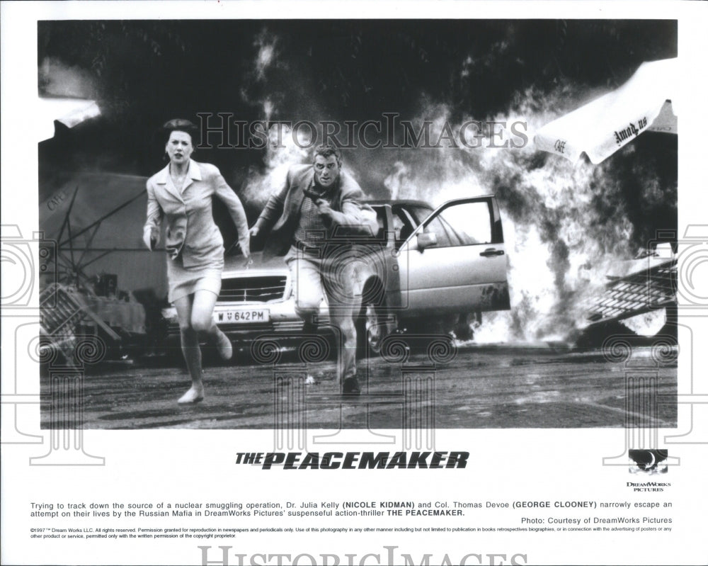 1997 Peacemaker Film Explosion Scene Kidman - Historic Images