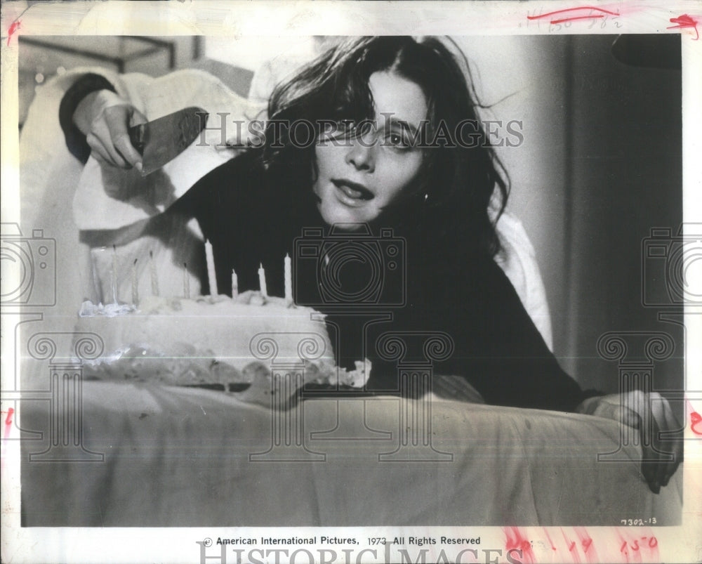1973 Sisters Film Birthday Cake Knife Scene - Historic Images