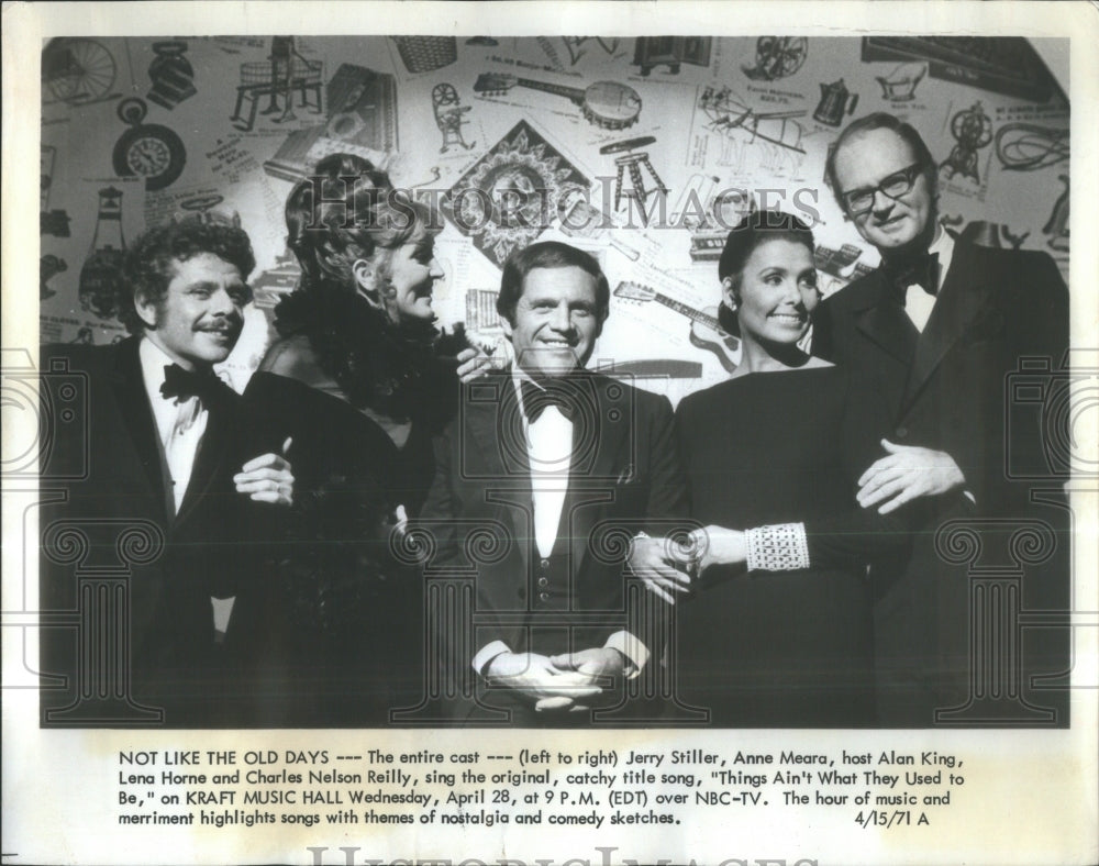 1971 Jerry Stiller Anne Meara Alan King Len - Historic Images