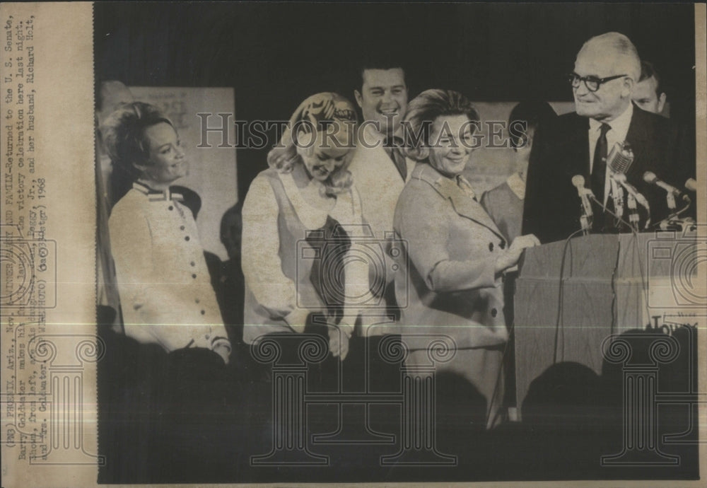 1968 Dinner party US senate Barry Goldwater - Historic Images