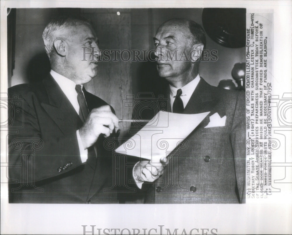 1952 Defense Secretary Robert Lovett Chairm-Historic Images