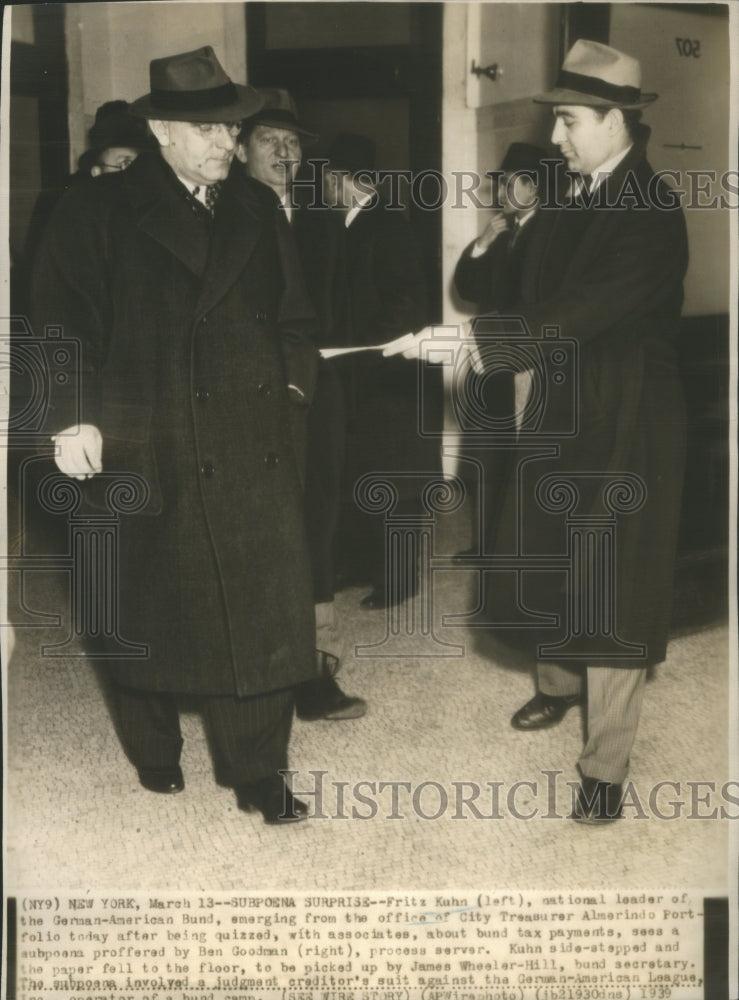 1939, Fritz Kuhn,National leader of the Germ- RSA40339 - Historic Images